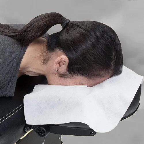 Vista 5 de Royal Massage Juego de 100 fundas desechables para cuna de cara plana, tela no tejida ultra suave