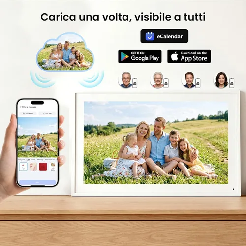 Vista 5 de Calendario digital de planificación programada, tabla de tareas y recompensas para padres e hijos, 1920 x 1080P, pantalla táctil interactiva Full