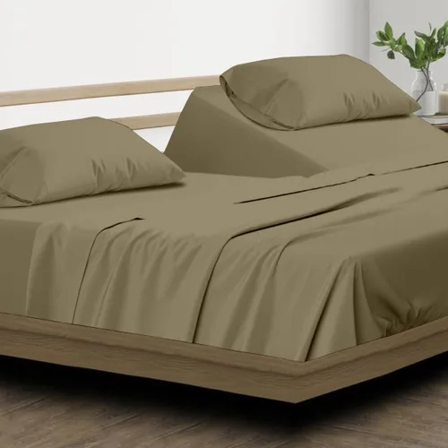 Vista 22 de SKY BEDDINGS Juego de sábanas individuales – Sábanas 100% algodón para cama individual – Juego de sábanas de 600 hilos individual con bolsillo Blanco