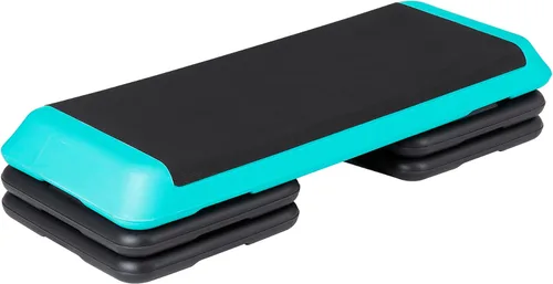 Vista 10 de ZenStyle Banco aeróbico ajustable de 43 pulgadas con elevadores de 4/6/8 pulgadas, superficie antideslizante para cardio, entrenamiento de fuerza