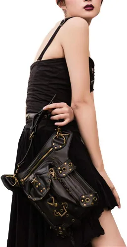 Vista 4 de AlwaySky - Bolso unisex de piel sintética para mujer y hombre