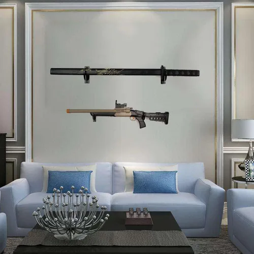 Vista 6 de WANLIAN Soporte de soporte para espada, Katana de espada Samurai, soporte de sable de luz