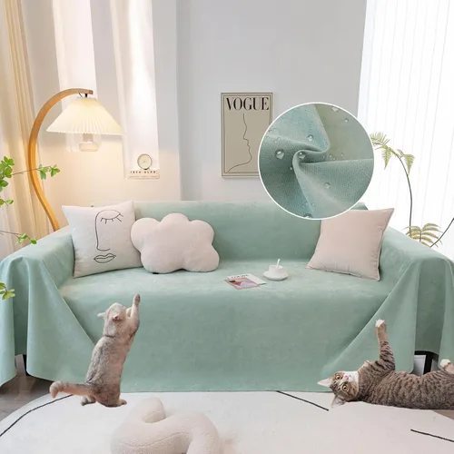 Vista 75 de STACYPIK Funda de sofá impermeable para perros y gatos, antideslizante, color caqui, para mascotas, resistente al agua, protector de muebles