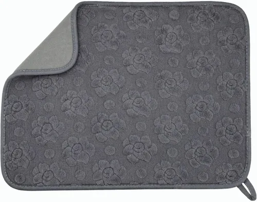 Vista 18 de GeeRic Tapete de microfibra para secar platos, almohadilla de secado de platos de cocina súper absorbente, alfombrillas de regalo reversibles