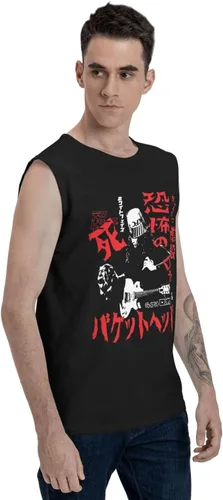 Vista 2 de ISHWARA Camisetas sin mangas para hombre, chaleco de playa con estampado de gimnasio casual