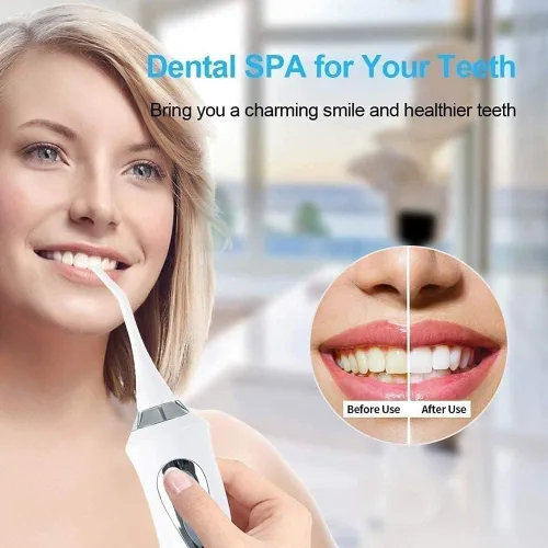 Vista 4 de Irrigador dental de agua inalámbrico para dientes - Modos de irrigador oral dental, portátil y recargable IPX7, impermeable, potente duración