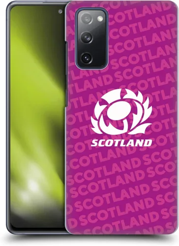Vista 11 de Head Case Designs Officially Licensed Scotland Rugby Gradient Pattern Graphics Hard Back Case Compatible with Samsung Galaxy S20 FE / 5G