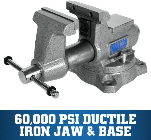 Vista 6 de Wilton Mechanics Pro Bench Vise, ancho de mandíbula de 4-1/2", abertura de mandíbula de 4", garganta de 3-1/2" (Modelo 845M)