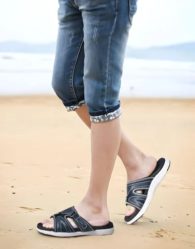 Vista 6 de COFACE Sandalias de recuperación deportiva para hombre, fascitis plantar, suaves, ligeras, ortopédicas