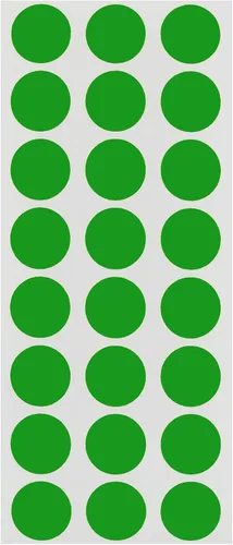 Vista 14 de ChromaLabel Etiquetas adhesivas circulares de 1/2 pulgada, etiquetas redondas de alta visibilidad, puntos adhesivos extraíbles, 1200 calcomanías