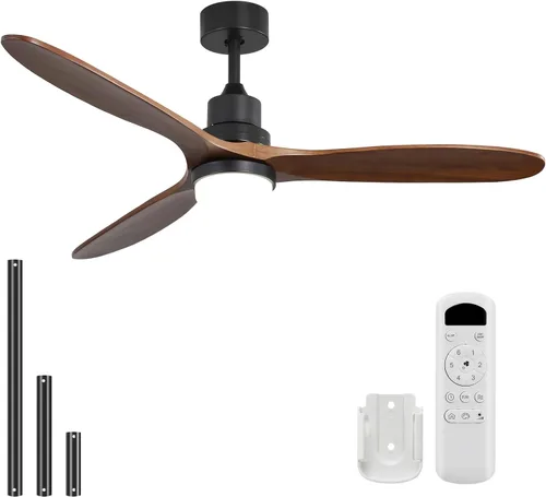 Vista 41 de Sofucor Ventiladores de techo inteligentes de 60 pulgadas con luces, ventilador de techo inteligente moderno para exteriores