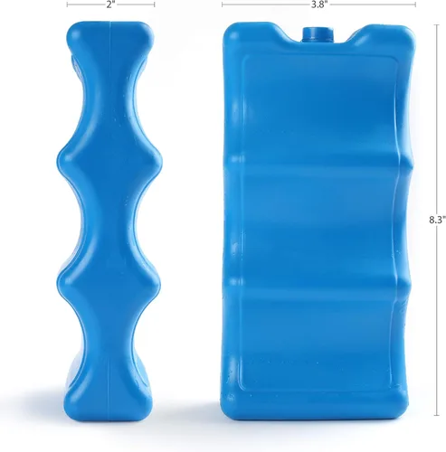 Vista 7 de Bolsa de hielo para enfriadores, almacenamiento de botellas de leche materna, caja de almuerzo, paquete de congelador contorneado aislado, paquete