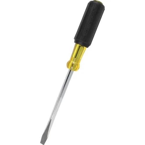 Vista 3 de Klein Tools 600-4 desarmador con punto y mango cuadrados, de gran capacidad, 4 pulgadas, llave de 0.25 pulgadas