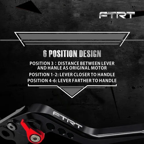 Vista 4 de Palancas cortas de freno y embrague Compatibles con YZF R1 2002-2003/ YZF R6 1999-2004/ FZS1000 FZ1 Fazer 2001-2005/ R6S Versión 2006-2009/ YZF600R