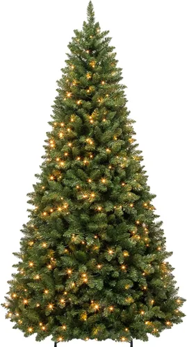 Vista 9 de Hykolity Árbol de Navidad flocado de nieve preiluminado de 6 pies con 200 Blanco cálido flocado