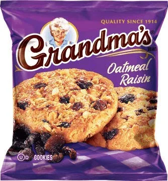 Vista 2 de Grandma's - Galletas de avena y pasas, paquete de 2 unidades (paquete de 20)