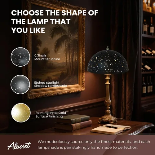 Vista 2 de Pantalla de lámpara con clip, cubierta de bombilla con forma de cúpula de metal, decoración de iluminación moderna, pantalla pequeña para luces