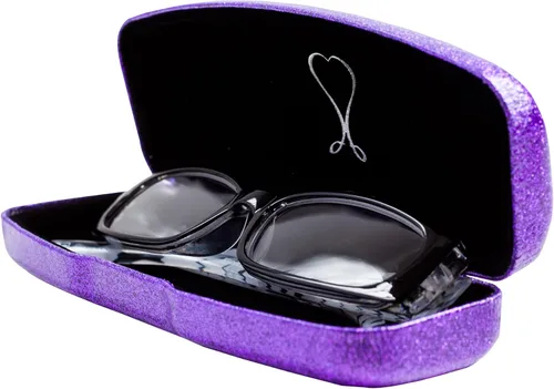 Vista 11 de La original e impresionante caja de gafas de concha dura, para mujer, de Spunky Soul Recubierto por un suave brillo Paño de limpieza