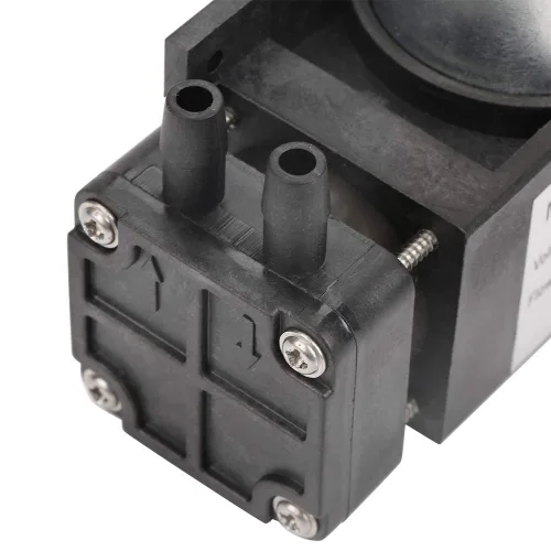 Vista 6 de Mini bomba de vacío sin aceite de DC 24V, pequeña bomba sin aceite de -85KPa 40L/min para aire de gas