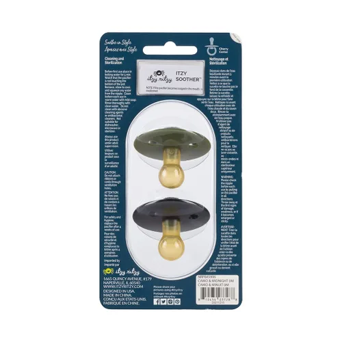 Vista 10 de Itzy Ritzy Chupetes de goma natural para recién nacidos, con pezón en forma de cereza sin BPA y grandes agujeros de aire para mayor seguridad, juego