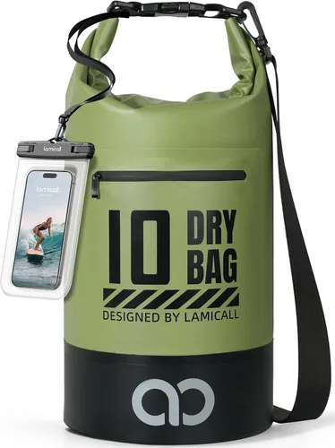 Vista 19 de Lamicall Bolso Seco Pequeño, Bolso Impermeable - [Duradero y Flotante] Bolso a Prueba de Agua de 1.32/2.64/5.28/7.92/10.56 galones con Funda