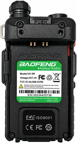 Vista 8 de BAOFENG UV-5R Radio Walkie Talkie de doble banda, carga directa tipo C, largo alcance, paquete de 2