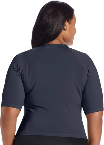 Vista 2 de Kanu Surf Women's Plus-Size UPF 50+ Active Rashguard & Workout Top