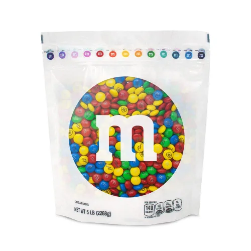 Vista 10 de M&M'S Teacher Appreciation - Caramelos de chocolate con leche, 2 libras, M&M'S rojo y blanco con iconos temáticos de maestros