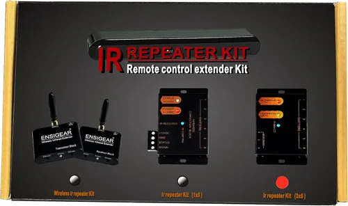 Vista 6 de Kit de repetidor IR, sistema de repetidor IR, extensor de control remoto IR. Soporta hasta 50 pies. Supports up to 50 feet