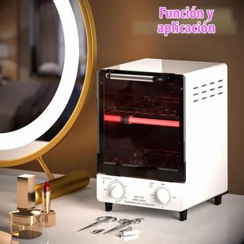 Vista 2 de Esterilizador para herramientas de uñas, caja de limpieza seca multifuncional de alta temperatura de 12L de acero inoxidable con control