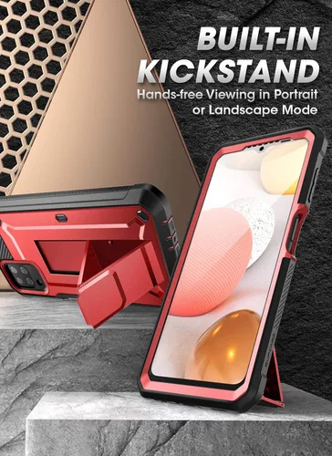Vista 3 de SUPCASE Unicorn Beetle Pro Series - Funda para Samsung Galaxy A12 (versión 2020), funda resistente de cuerpo completo con protector de pantalla