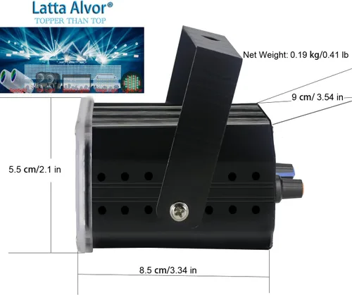 Vista 4 de Luces estroboscópicas para DJ Disco KTV, luces estroboscópicas, luz de escenario, 36 luces LED, iluminación estroboscópica con sonido activado