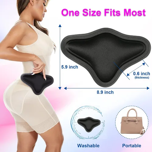 Vista 8 de Paquete de tablero trasero de espuma Lipo con moldeador lumbar BBL (negro)
