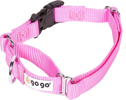 Vista 10 de GoGo Pet Products GoGo - Collar de perro Martingala de 3/4 pulgadas, mediano, color rosa Rosado