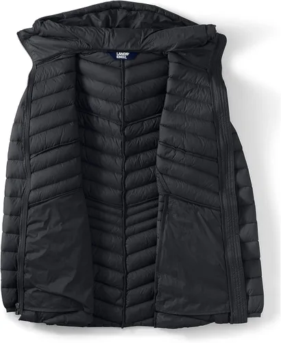 Vista 4 de Lands' End Chaqueta de plumón ultraligera y plegable para mujer