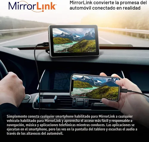 Vista 4 de Car and Driver INTELLIDASH+ pantalla inteligente para tablero de auto con Apple CarPlay y Android Auto, pantalla táctil IPS de 7 pulgadas