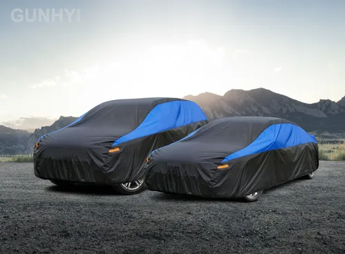 Vista 7 de GUNHYI - Cobertor impermeable para automóvil SUV, para todo tipo de clima, ajuste universal