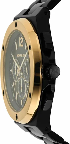 Vista 6 de Michael Kors Lennox - Reloj cronógrafo de acero inoxidable para hombre con correa de acero o silicona