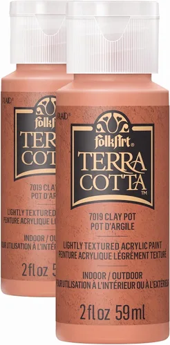 Vista 10 de FolkArt, Snowbank Pintura Acrílica Surtida 2 fl oz / 59ml Terra Cotta Para Manualidades DIY Fáciles de Aplicar, Suministros de Arte Con Acabado