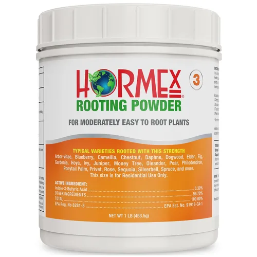 Vista 9 de Hormex Polvo de enraizamiento #1 (0.10 IBA): hormona de enraizamiento para plantas de interior delicadas, hierbas de jardín y esquejes suculentos