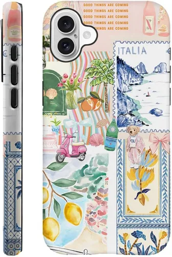Vista 62 de Compatible con iPhone 13, Funda para teléfono duradera y a prueba de golpes con diseño de estantería de otoño - Calabaza de otoño Otoño Otoño