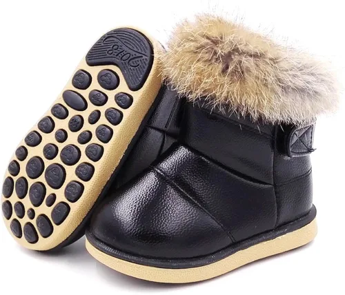 Vista 5 de Cixi Maxu E-Commerce.Co.Ltd Botas de nieve de invierno para niñas Zapatos para caminar al aire libre