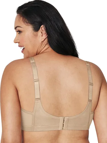 Vista 2 de Playtex Womens Secrets Bounce Control Wirefree Bra, Anchorstrap Moisture Wicking Wireless Bra