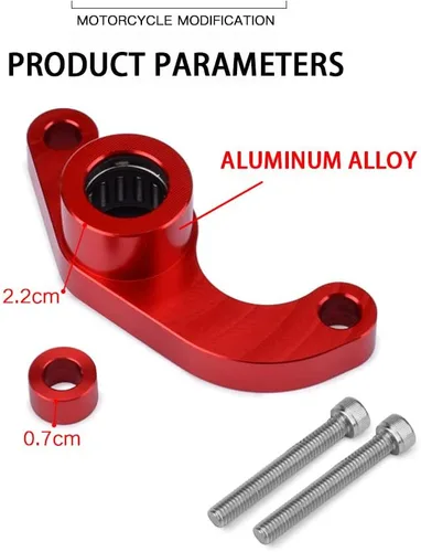Vista 3 de Soporte de eje de cambio CNC Aluminio Palanca de Cambios Soporte de Soporte de Cambio Compatible con Z900 Z900RS Z900RS Cafe 2018-2022 (rojo)