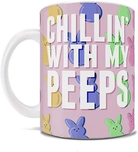 Vista 368 de Trend Setters Friends the Television Show – 25 años – Mercancía oficial – Taza de café o té de cerámica blanca de 11 onzas – perfecta para regalar
