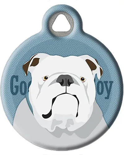 Vista 7 de Good Boy Airedale - Etiqueta de identificación personalizada para mascotas para perros y gatos, tamaño grande Airedale Good Boy