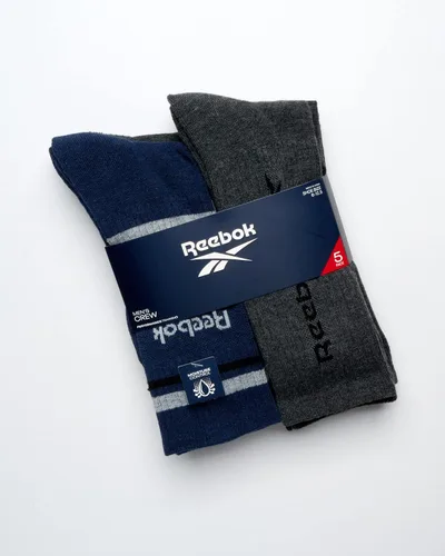 Vista 2 de Reebok Calcetines deportivos para hombre Calcetines cómodos de alto rendimiento (5 unidades)