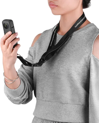 Vista 3 de Correa para el cuello compatible con DJI Osmo Pocket 3/Insta360 One X2/X3 Correa de hombro para el cuello, ligera, antipérdida, collar, cuerda