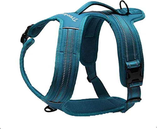 Vista 13 de TRUE LOVE Truelove TLH5551 - Arnés reflectante para perro con asa, chaleco acolchado suave sin tirones, capa exterior Oxford duradera para razas