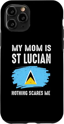 Vista 10 de Funda para iPhone 15 My Mom Is St Lucian Santa Lucía Pride Flag Heritage Roots